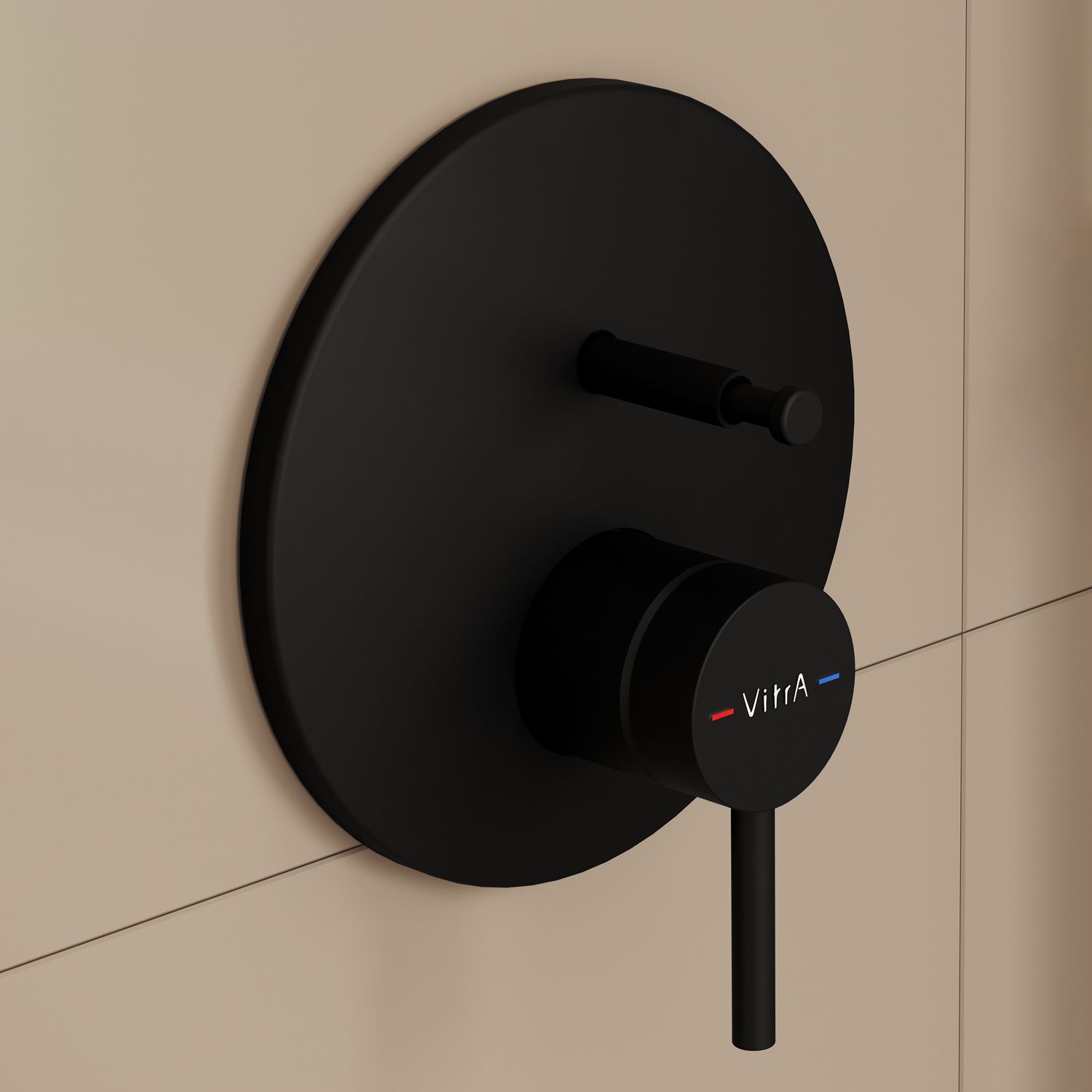 VitrA Origin single lever bath filler and shower mixer, for concealed mounting A42620