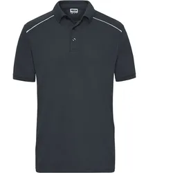 Funktions Polo-Shirt "JN892" UV-Schutz - S - carbon