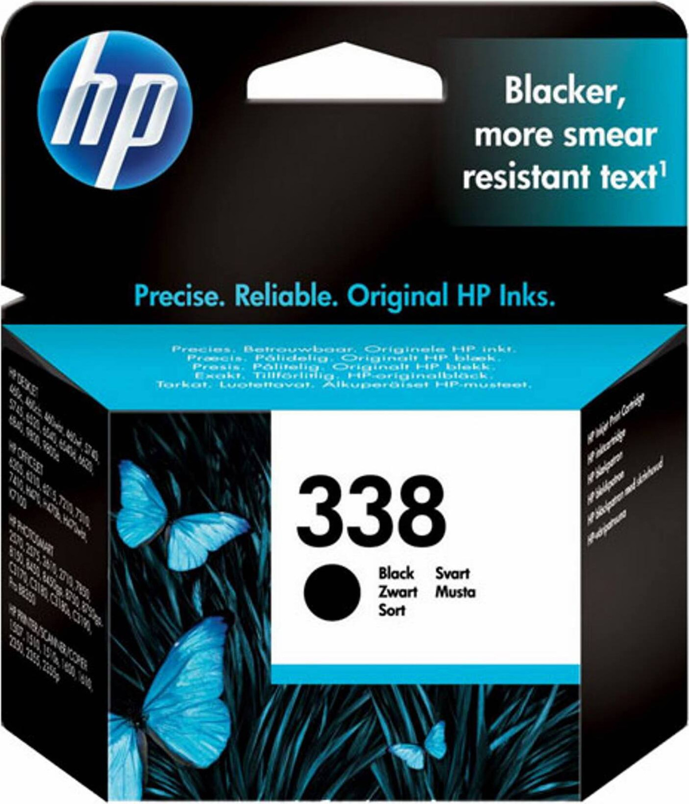 HP 338 Black Original Ink Cartridge C8765EE voor HP Photosmart 2570/C3170 en HP PSC 1510/1600