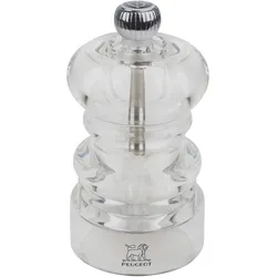Peugeot NANCY Salzmühle Zirlion Acryl 9 cm, Pfeffermühle + Salzmühle, Transparent