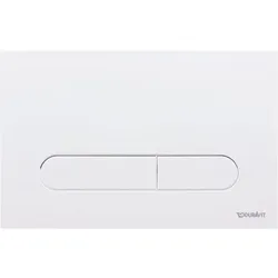 Duravit DuraSystem Betätigungsplatte WD5009011000 aufgesetzt, mechanisch, für WC Bet 100, weiß