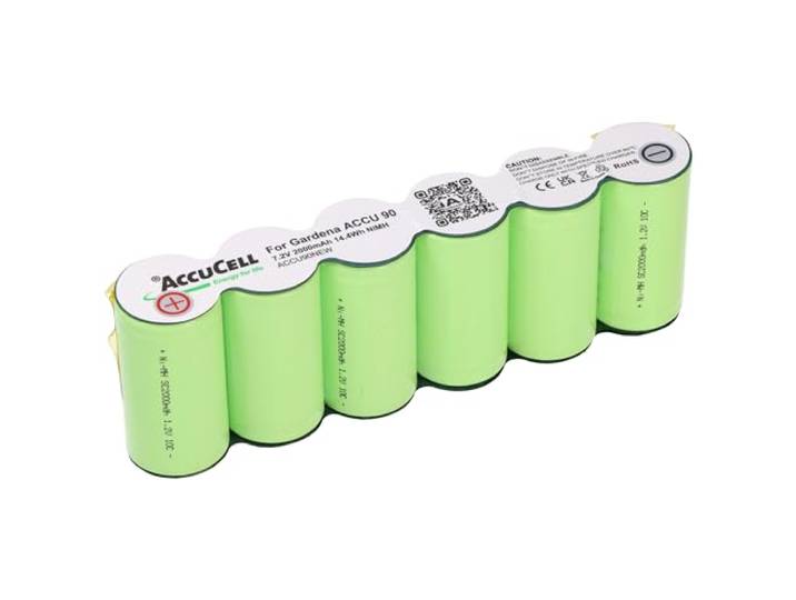 Accu geschikt voor Gardena ACCU90 accu, ACCU 90 accu 2,8 mm, 4,8 mm