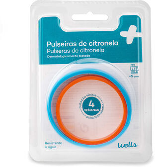 Wells Pulseiras de Citronela +5A 2 un