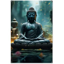 GARTENPOSTER Buddha - Statue - Buddha - Zen - Kunst - Buddha Bild 120x180 cm