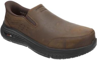 Skechers Work Arch Fit Crosser Sr-200456 - Mens 10.5 Brown Slip On Medium