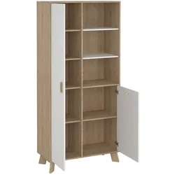 Ebuy24, Vitrine + Buffetschrank, Vitrinenschrank Ikast (89 x 40 x 189 cm)