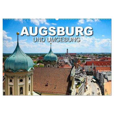 Augsburg und Umgebung (Wandkalender 2027 DIN A2 quer), CALVENDO Monatskalender