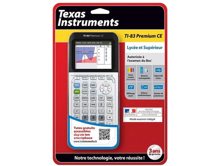 Calculatrice graphique TI 83 Premium CE TEXAS INSTRUMENTS