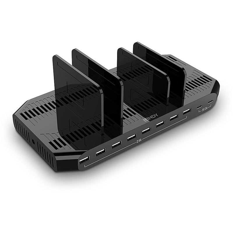 LINDY 120W 10 Port USB Charging Station