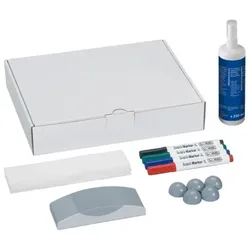 MAUL Zubehör-Set Karton fb.sort. 4Marker 1Wischer 4Magnete 1Reiniger