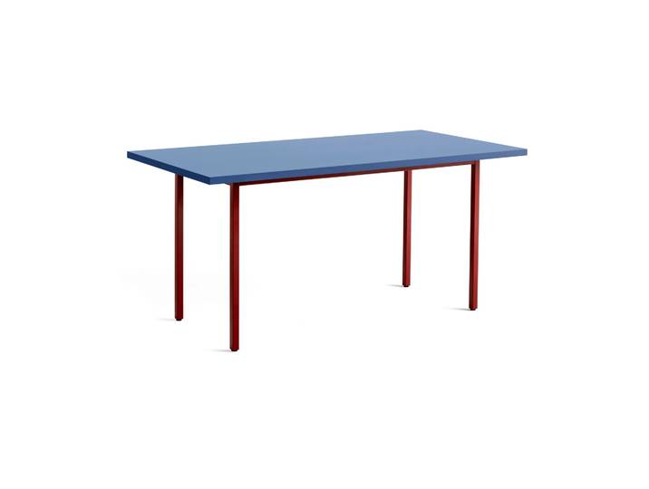 HAY Two-Colour Esstisch 82x160 cm Maroon red-blue