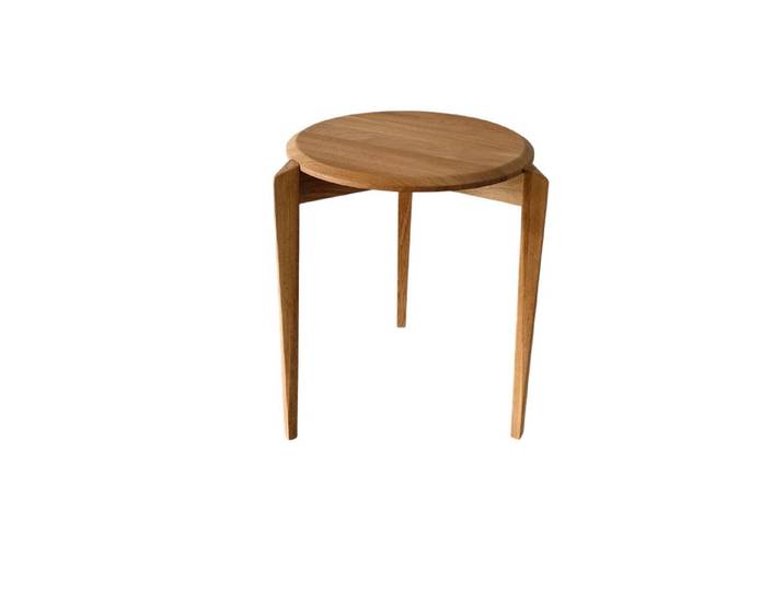 Robas Lund Couchtisch LICOLA, Eiche massiv geölt, ∅ 45 cm, rund, 45x60x45 cm