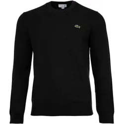 LACOSTE Herren Pullover - Rundhals, Baumwolle, Regular Fit Schwarz / 3XL