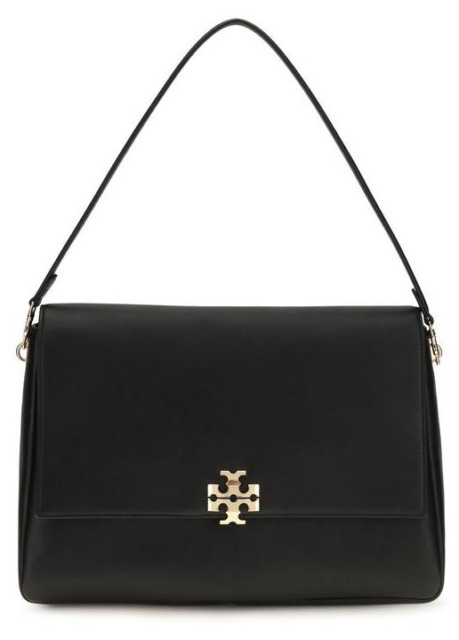 Tory Burch Schultertasche aus Kalbsleder in Schwarz