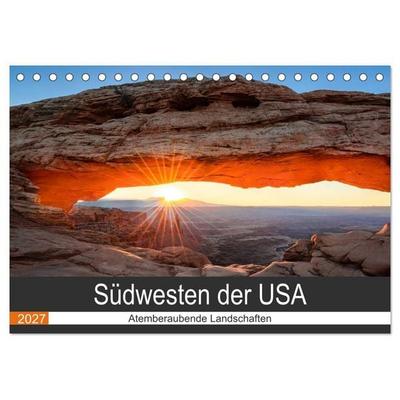 Südwesten der USA - Atemberaubende Landschaften (Tischkalender 2027 DIN A5 quer), CALVENDO Monatskalender