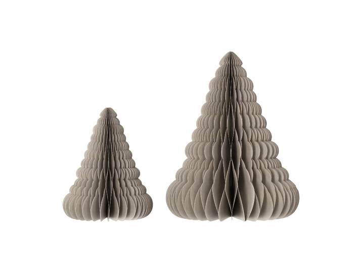 Scandi Living Décoration de Noël Trees lot de 2 Beige