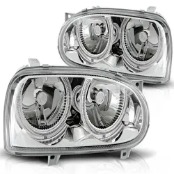 Design Angel Eyes Scheinwerfer passend für VW Golf 3 91-97 chrom
