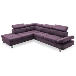 Exxpo by Gala Ecksofa mit Funktion Fiji Stoff Violett Lila