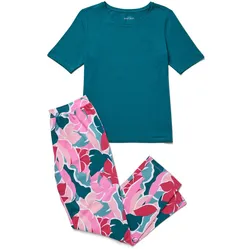 Tchibo - Pyjama-Set - Damen - Gr. S - petrol