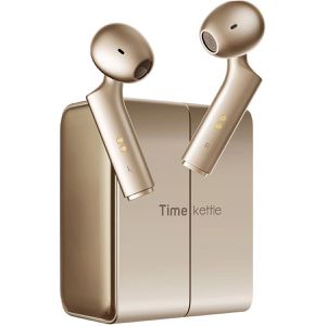 Timekettle Übersetzer-Kopfhörer W4 AI, für 52 Sprachen, 3 Übersetzungsmodi, mit Bluetooth, In-Ear, gold, in Echtzeit