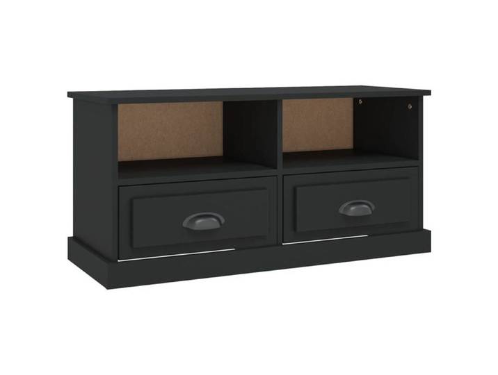 Top 2026@Cabinet TV Noir - SWEETY® Meuble TV noir 93x35 5x45cm - bois d'ingénierie 441951