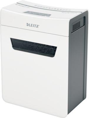 Leitz IQ 4M Protect Premium Aktenvernichter P5, Mikroschnitt 2 x 15 mm, 14 l, 4 Blatt Schnittleistung, Anti-Papierstau-Technologie, weiß
