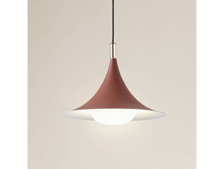 Hängeleuchte Jarl Lindby, dimmbar, braun / rost, für Wohn- / Esszimmer, Metall, Modern