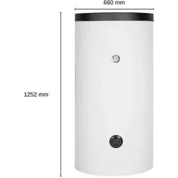 Evenes Warmwasser-Standspeicher EV-TEDS-1 W 200 1 Wärmetauscher 199 L Trinkwasser