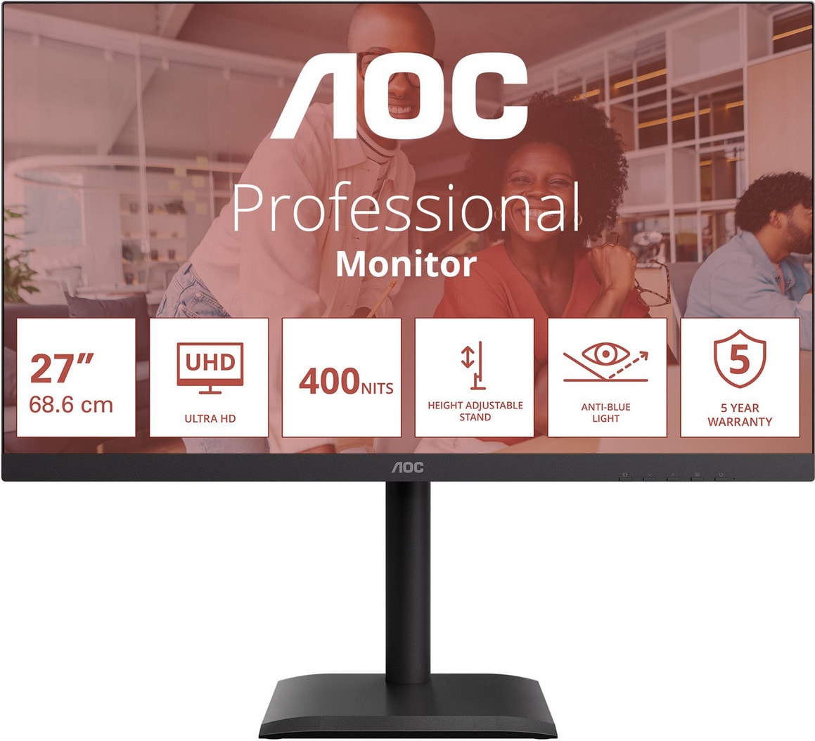 AOC U27E4CV 27 Zoll 4K (UHD) IPS Panel 16:9 Monitor