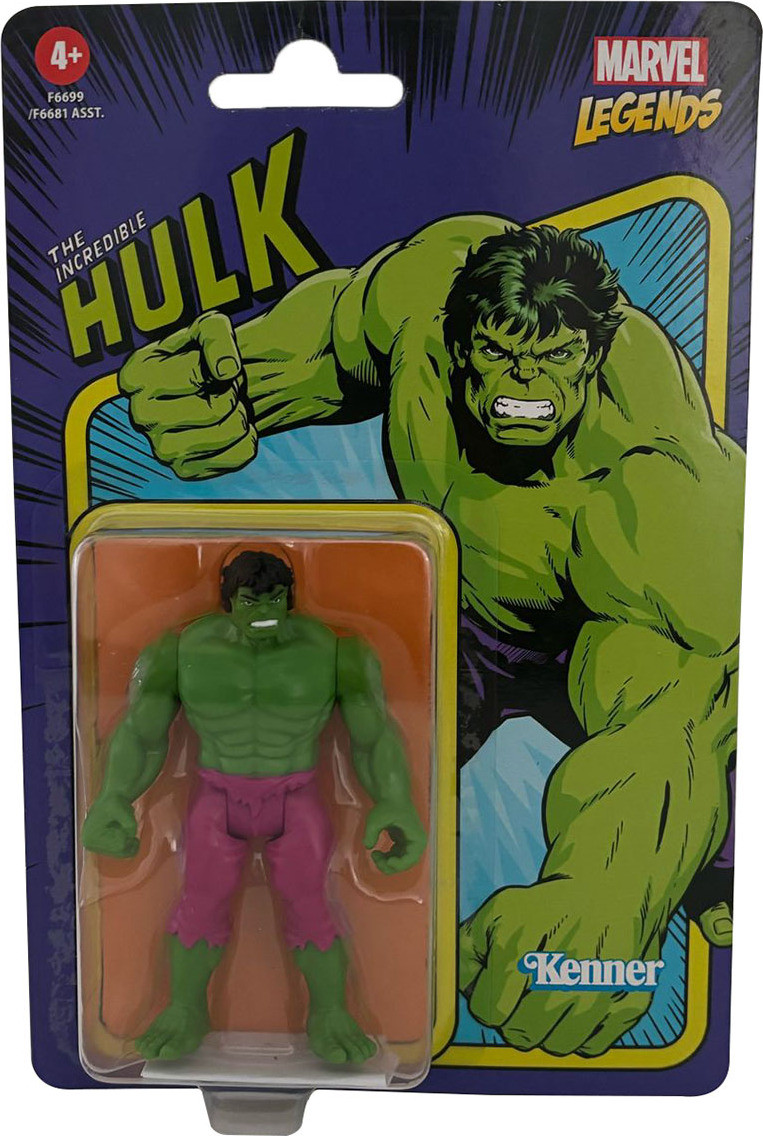 Hasbro Marvel Legends Retro 375 Collectie Hulk Actiefiguur, Meerkleurig