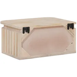 vidaXL, Nachttisch, Handgefertigter Nachttisch Weiss 40 x 30 x 20 cm (30 x 40 x 20 cm)