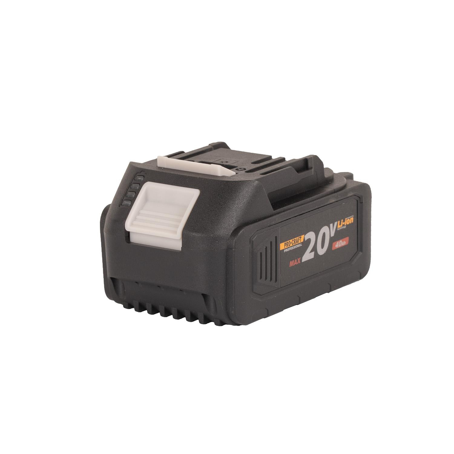 Procraft Industrial 20V 4,0 Ah Li-ion accu met laadstandindicator