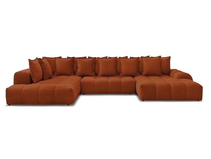 Wohnlandschaft BOBOCHIC EVEREST Stoff mit Textur orange