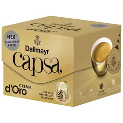 Dallmayr Capsa Crema d'Oro Kaffeekapseln, Arabicabohnen mild, 10 St.