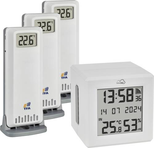 TFA Dostmann TFA.me Starter Set Funk-Thermo-/Hygrometer Weiß 35.8113.02