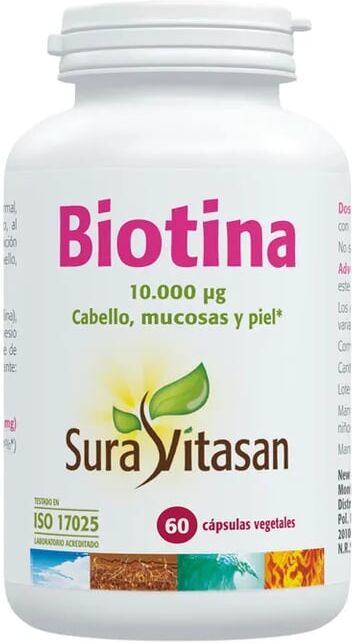 Sura Vitasan Biotina 10000 ug 60 Caps