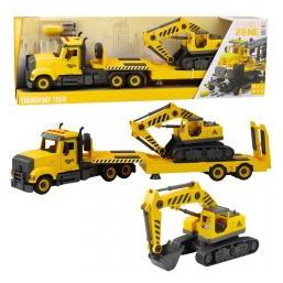 Lean Toys Leantoys Anhänger mit Raupenbagger zum Wenden (65615816)