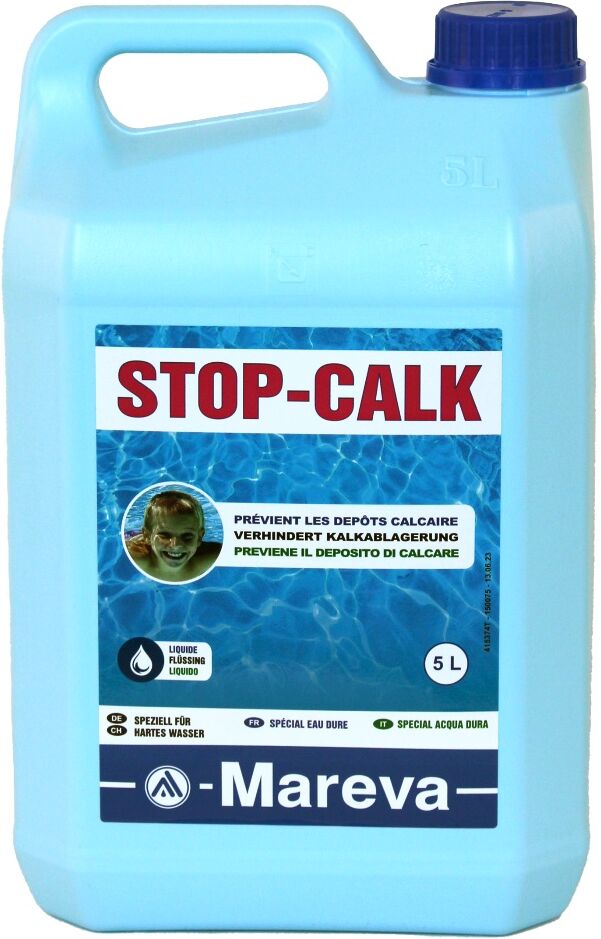 Clarté de l'eau anti-calcaire Mareva STOP CALCAIRE bidon 5L