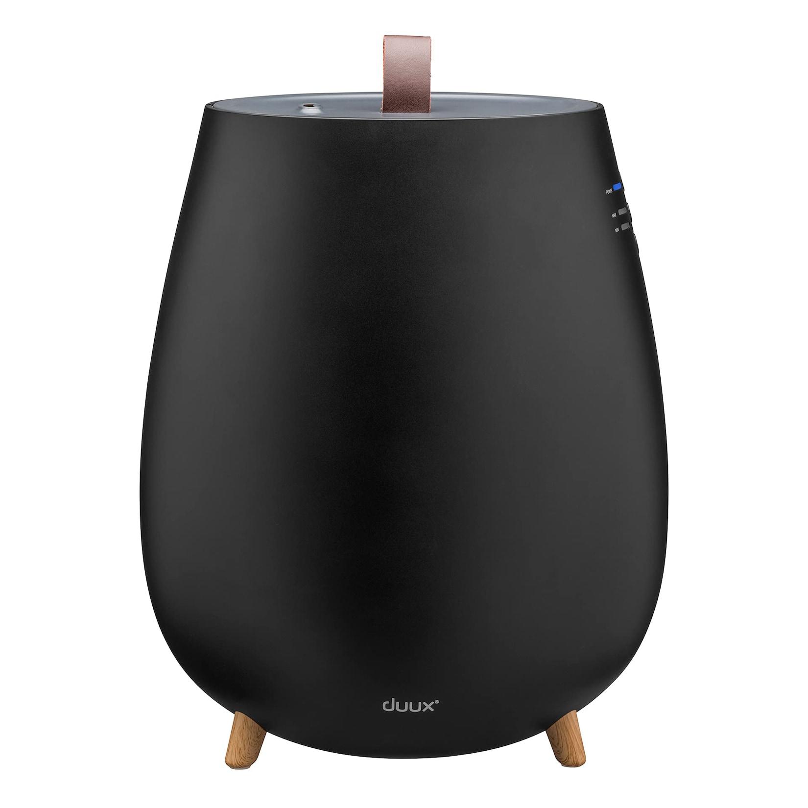 duux Tag 2 Ultrasonic Schwarz Luftbefeuchter (Für Räume bis 30 m², 2 Befeuchtungsstufen, 2,2 l Wassertank, Filter, Ultraschalltechnologie)