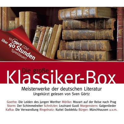 Die große Klassiker-Box - Arthur Schnitzler,Theodor Storm,E.T.A. Hoffmann,Franz Kafka,Eduard Mörike, Audio, 4056198052693