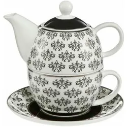 Goebel, Tasse, Diamonds - Tea for One Chateau Black and White schwarz-weiss New Bone China 27050661