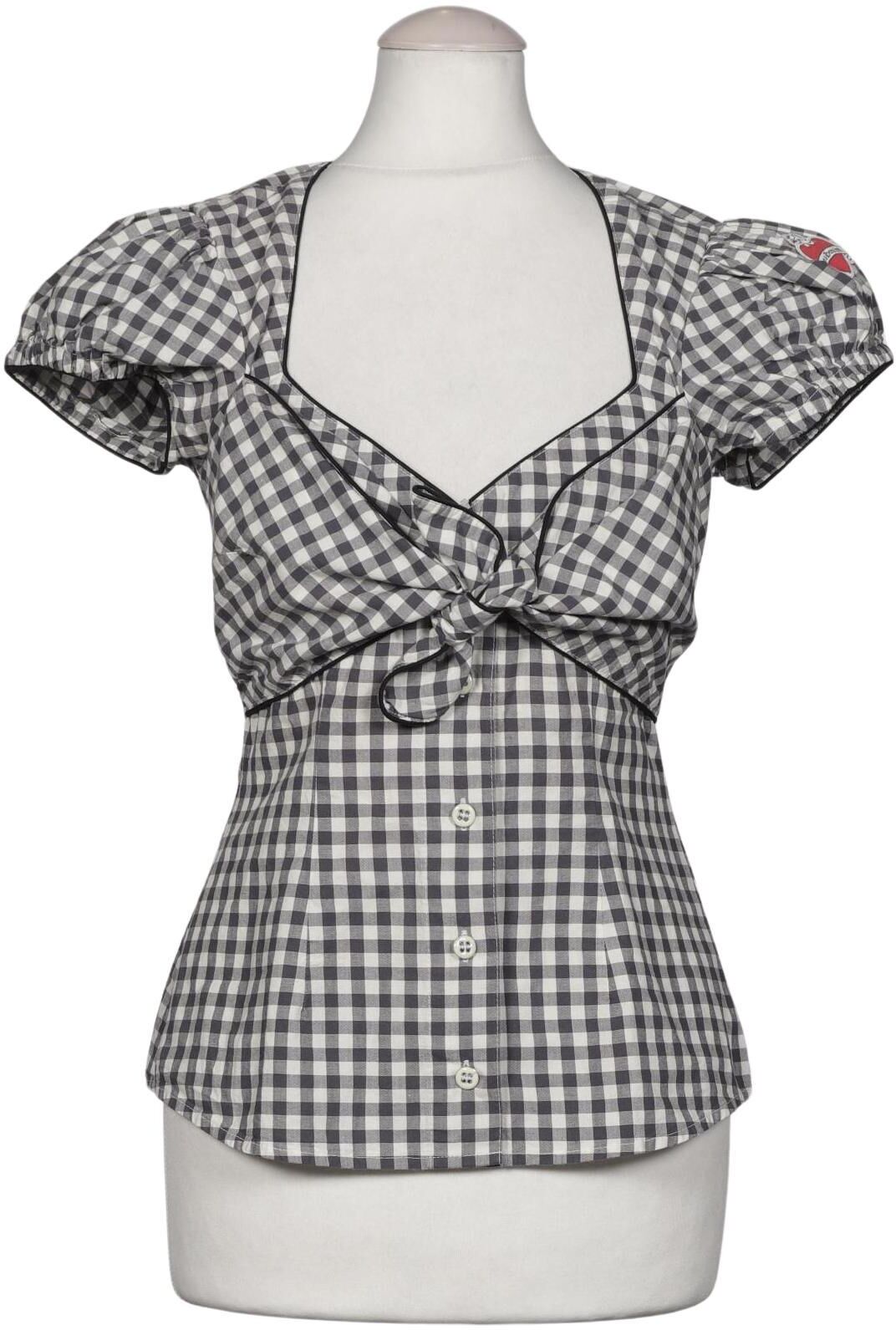 Lena Hoschek Damen Bluse, Mehrfarbig, Gr. XS, Baumwolle - Second Hand
