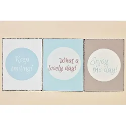 Diverse Schild Lenni 3sort 30x40cm Metall