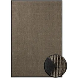 KARAT Schmutzfangmatte SKY Novo Einzigartiger TPE-Rücken Ocker-Schwarz 90 x 150 cm