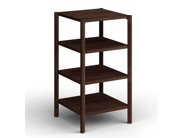 Feldmann-Wohnen Stauraumregal Campi, mit Ablageflächen 1-tlg., 43x43x80cm / Massivholz geölt Eiche Tabak