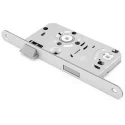 Würth Einsteckschloss WC/Bad, DIN links, Silber metallic