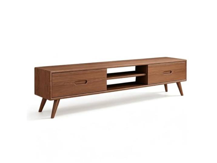 Tv Lowboard aus Eichenholz, Tragkraft 200 Kg, Tv Schrank mit Schubladen Tv Möbel, Fernsehtisch, für Wohn und Schlafzimmer(Brown,150cm)