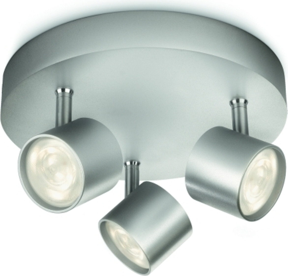 Philips My Living Star Led Plafondspot 3-lichts Metaalgrijs
