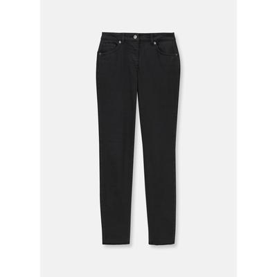 MADELEINE "Jeans Mid Waist Skinny-Hose mit Fransen" mit Fransensaum