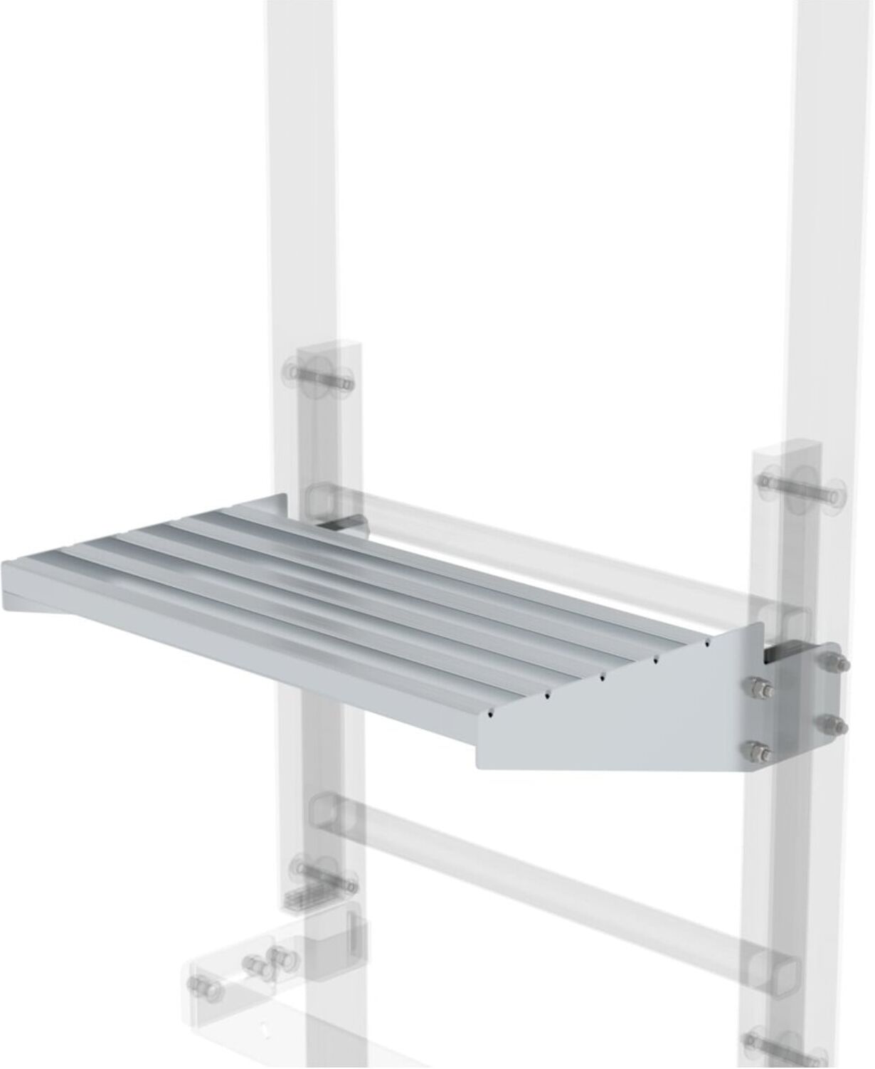 MUNK Ausstiegstritt Alu blank Spaltmaß 300 mm (062970)